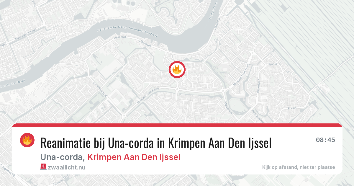 Reanimatie bij Una-corda in Krimpen Aan Den Ijssel — 27 mei 2026