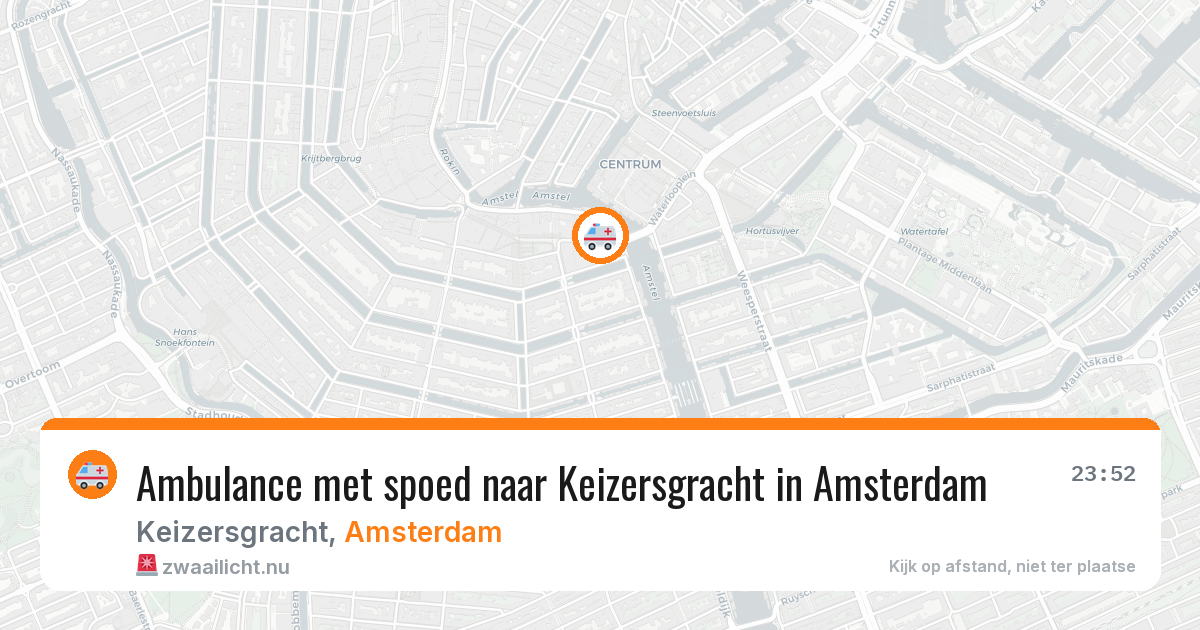 Ambulance met spoed naar Keizersgracht in Amsterdam — 7 apr 2026