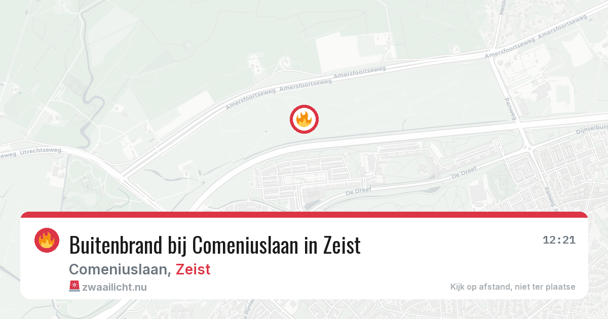 Buitenbrand bij Comeniuslaan in Zeist — 28 mei 2026