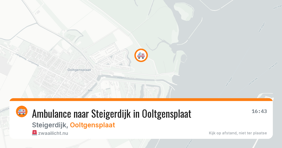 Ambulance naar Steigerdijk in Ooltgensplaat — 8 jun 2026