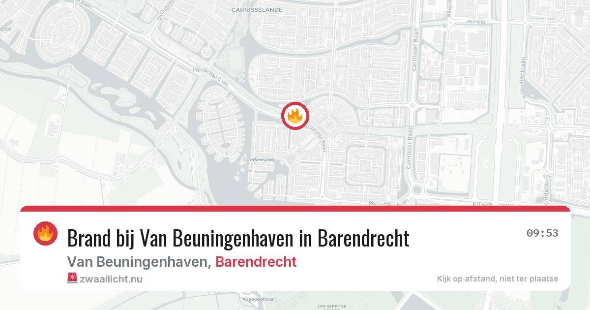 Brand bij Van Beuningenhaven in Barendrecht — 16 jul 2026