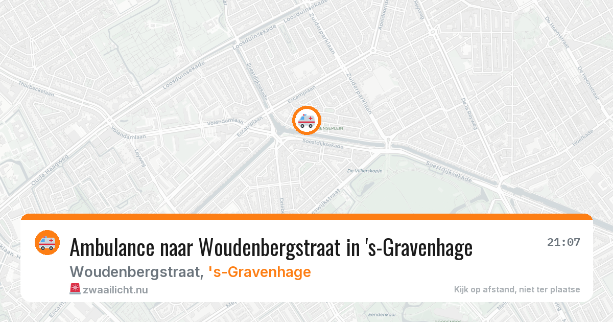 Ambulance naar Woudenbergstraat in 's-Gravenhage — 26 mei 2026