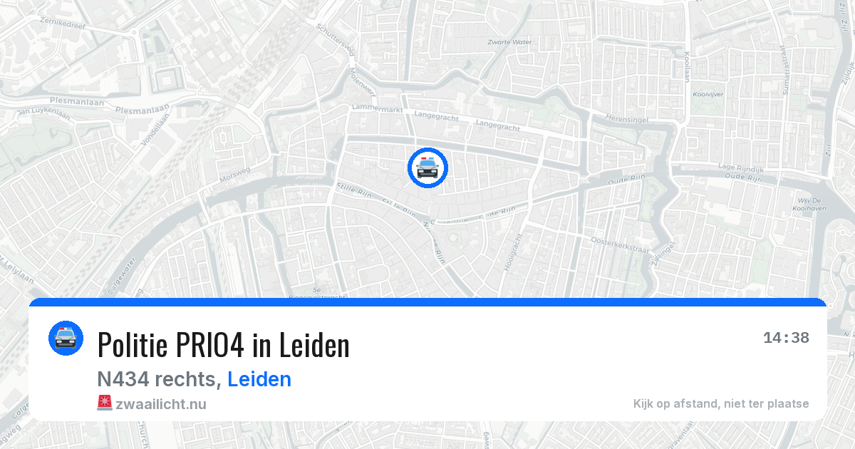 Politie PRIO4 in Leiden — 24 mrt 2026 | 🚨 Zwaailicht.nu