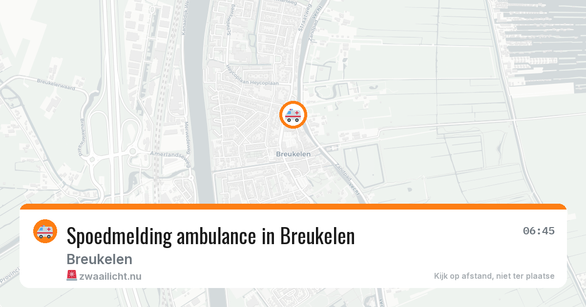 Spoedmelding ambulance in Breukelen — 17 jul 2026