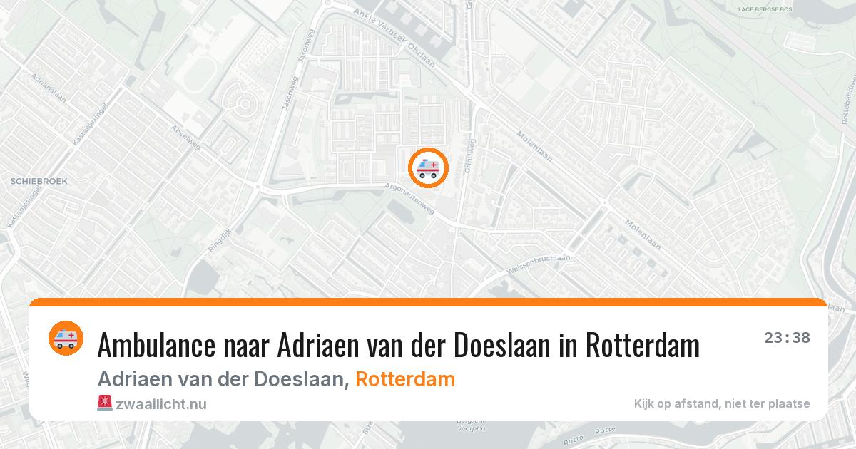 Ambulance naar Adriaen van der Doeslaan in Rotterdam — 26 jul 2026