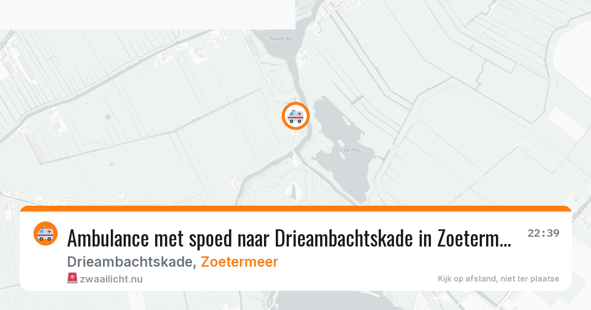 Ambulance met spoed naar Drieambachtskade in Zoetermeer — 10 jul 2026