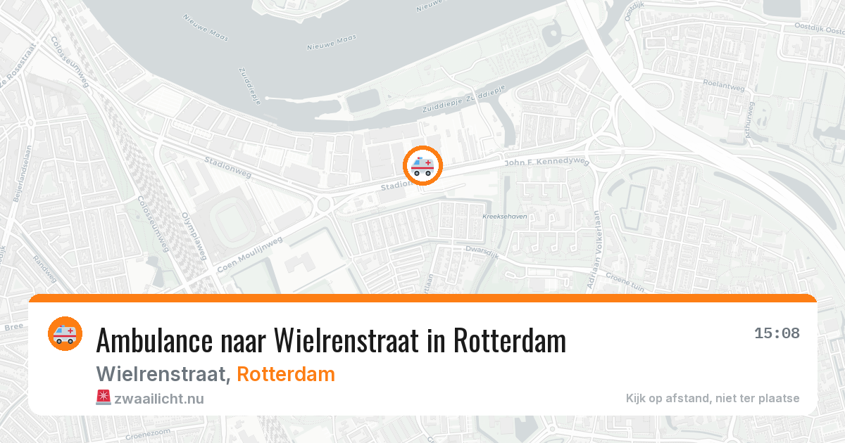 Ambulance naar Wielrenstraat in Rotterdam — 23 mrt 2026