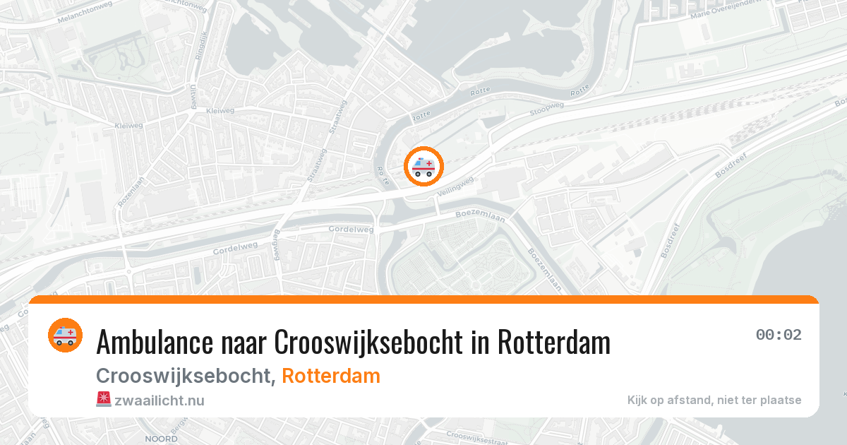 Ambulance naar Crooswijksebocht in Rotterdam — 1 apr 2026