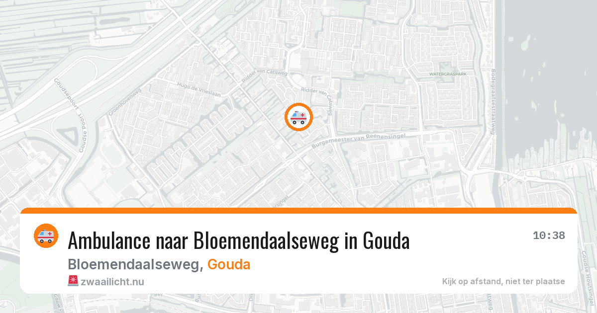 Ambulance naar Bloemendaalseweg in Gouda — 11 jul 2026
