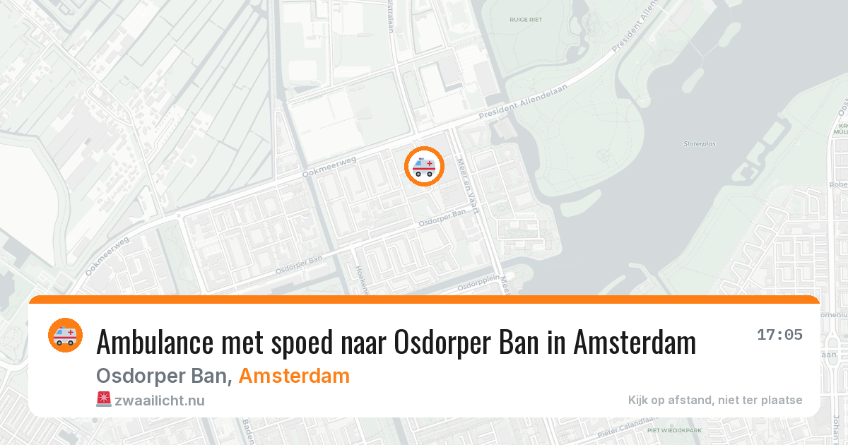 Ambulance met spoed naar Osdorper Ban in Amsterdam — 20 mrt 2026