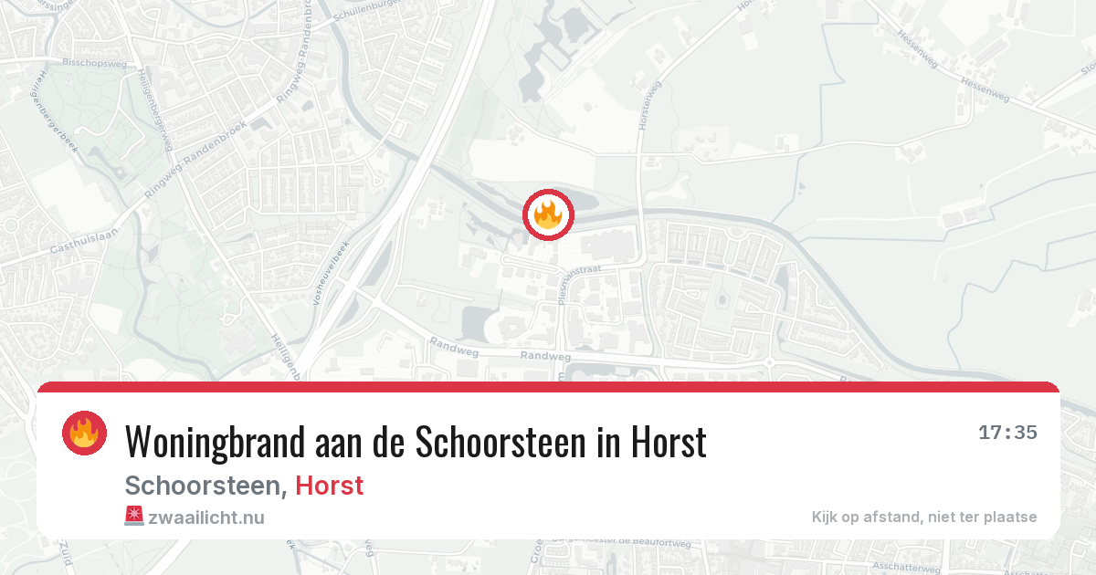 Woningbrand aan de Schoorsteen in Horst — 15 mrt 2026