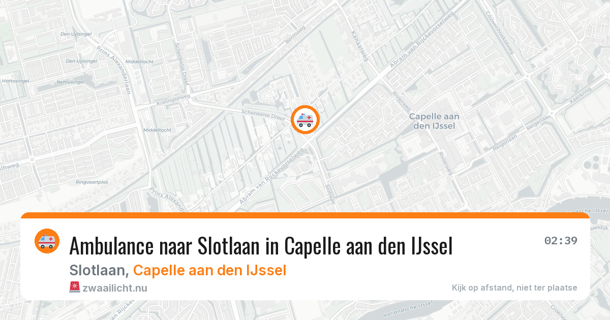 Ambulance naar Slotlaan in Capelle aan den IJssel — 17 mei 2026
