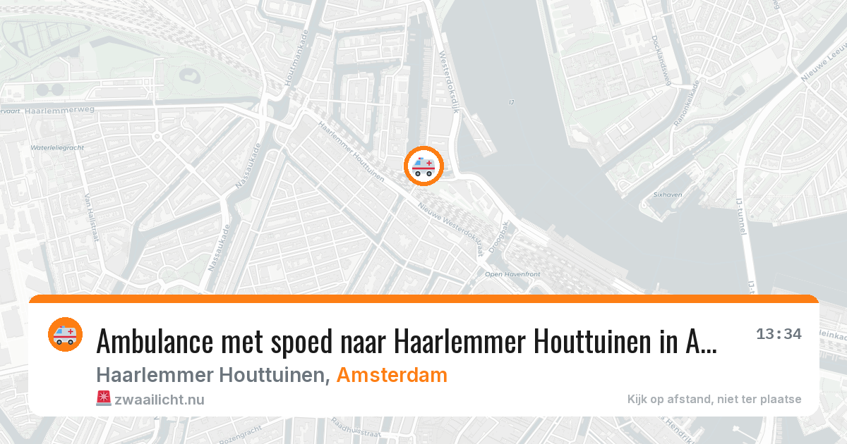 Ambulance met spoed naar Haarlemmer Houttuinen in Amsterdam — 3 apr 2026