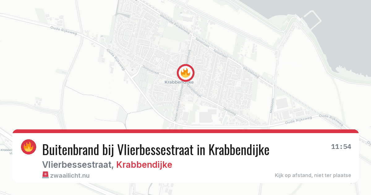 Buitenbrand bij Vlierbessestraat in Krabbendijke — 22 feb 2026