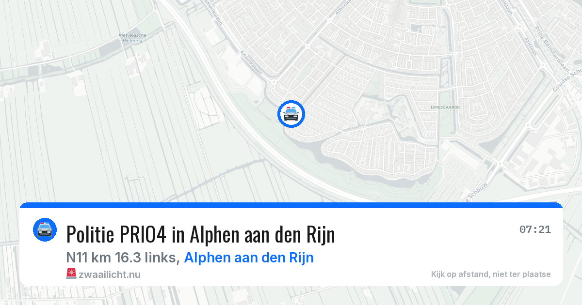 Politie PRIO4 in Alphen aan den Rijn — 25 mrt 2026 | 🚨 Zwaailicht.nu