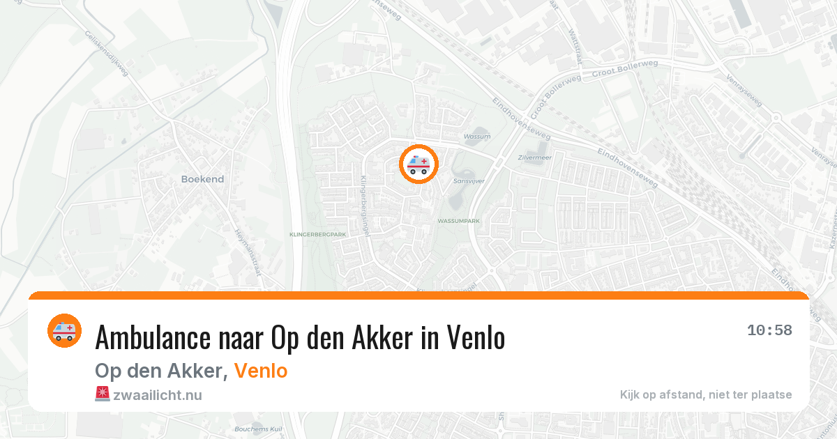 Ambulance naar Op den Akker in Venlo — 12 jul 2026