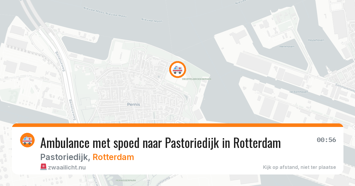 Ambulance met spoed naar Pastoriedijk in Rotterdam — 21 mrt 2026