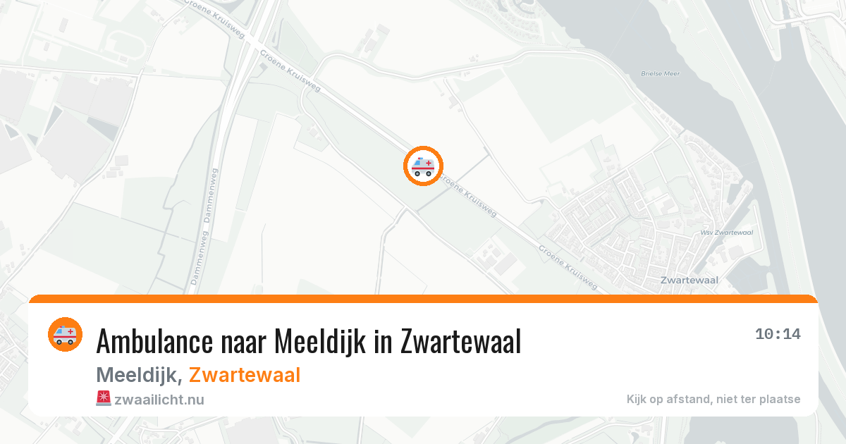 Ambulance naar Meeldijk in Zwartewaal — 15 jul 2026