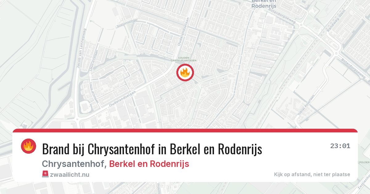 Brand bij Chrysantenhof in Berkel en Rodenrijs — 16 jul 2026