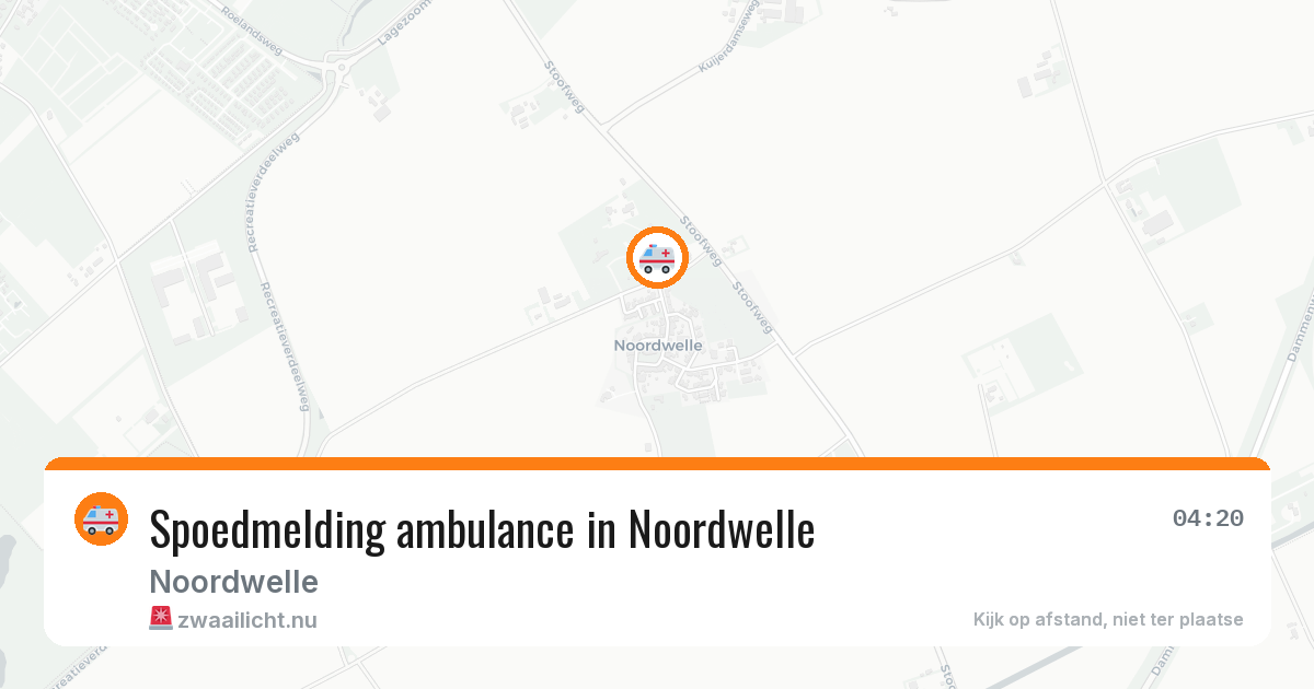Spoedmelding ambulance in Noordwelle — 28 feb 2026