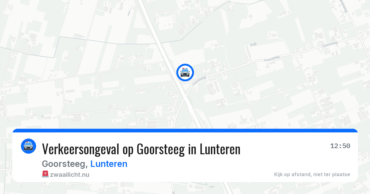 Verkeersongeval op Goorsteeg in Lunteren — 20 mrt 2026