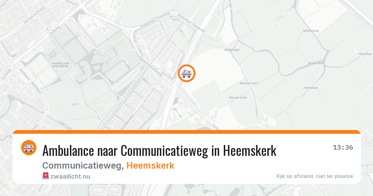 Ambulance naar Communicatieweg in Heemskerk — 17 jul 2026