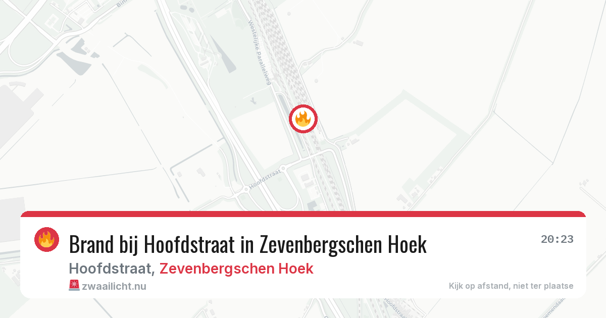 Brand bij Hoofdstraat in Zevenbergschen Hoek — 3 jun 2026
