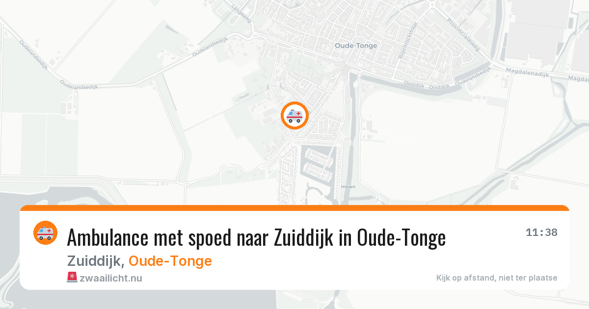 Ambulance met spoed naar Zuiddijk in Oude-Tonge — 26 feb 2026