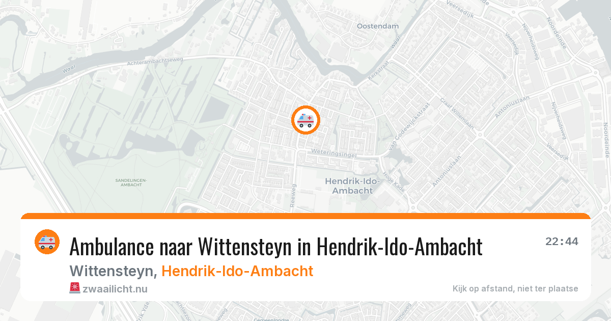Ambulance naar Wittensteyn in Hendrik-Ido-Ambacht — 20 jul 2026