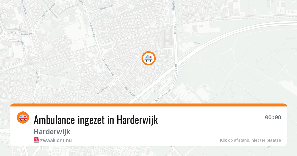 Ambulance ingezet in Harderwijk — 24 jul 2026