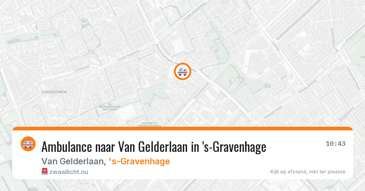 Ambulance naar Van Gelderlaan in 's-Gravenhage — 7 mei 2026