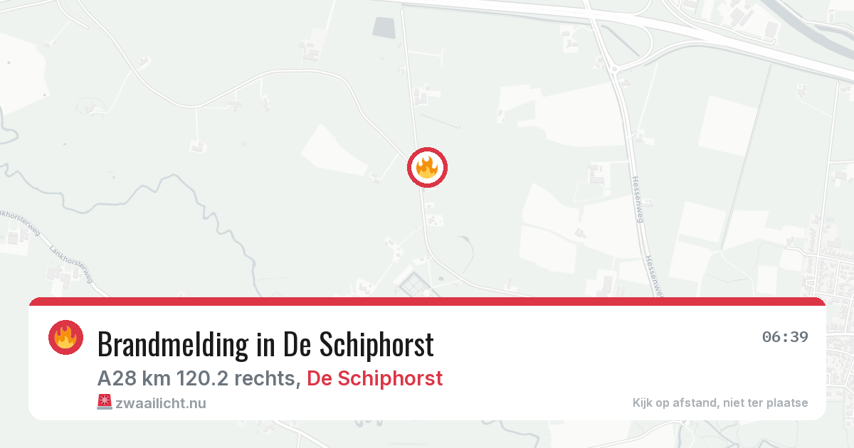 Brandmelding in De Schiphorst — 24 apr 2026
