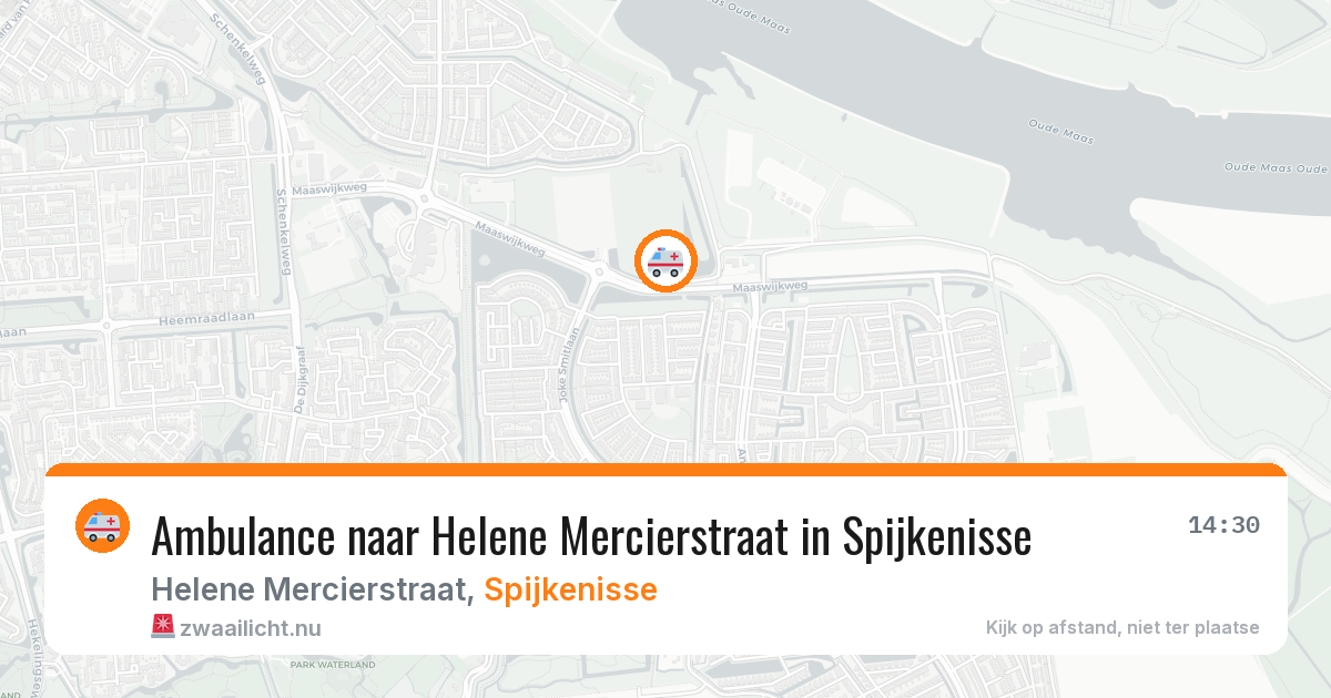 Ambulance naar Helene Mercierstraat in Spijkenisse — 11 mei 2026