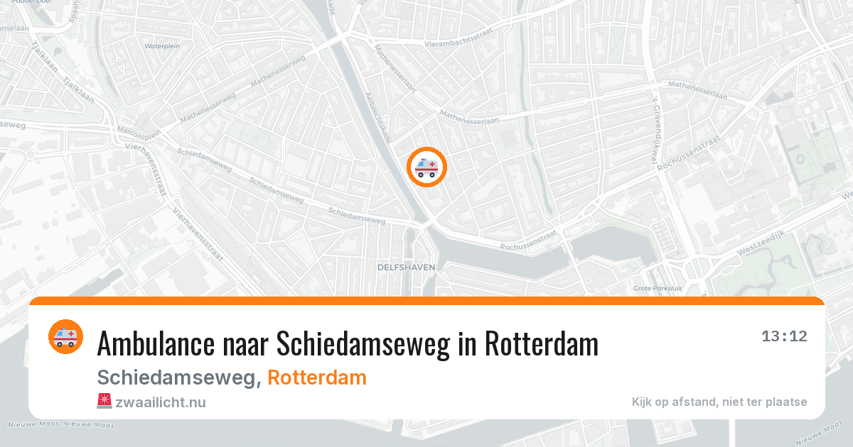 Ambulance naar Schiedamseweg in Rotterdam — 12 jul 2026