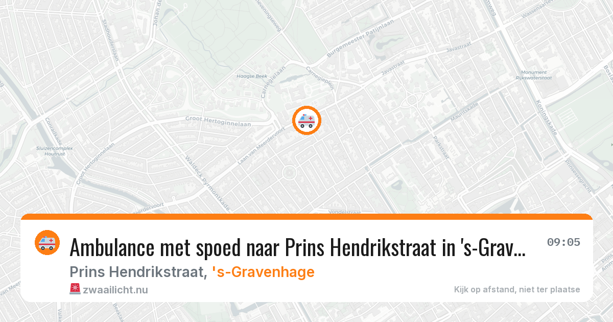 Ambulance met spoed naar Prins Hendrikstraat in 's-Gravenhage — 4 jun 2026