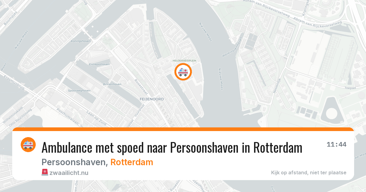 Ambulance met spoed naar Persoonshaven in Rotterdam — 30 mei 2026