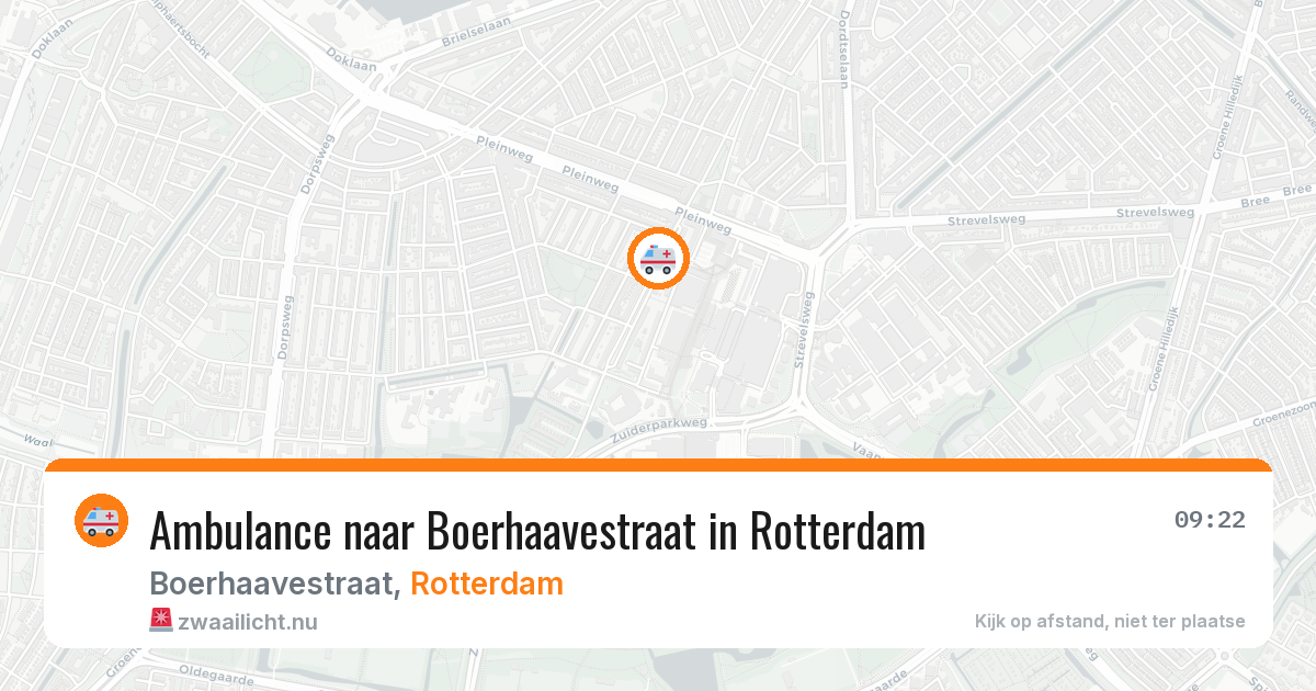 Ambulance naar Boerhaavestraat in Rotterdam — 14 jul 2026