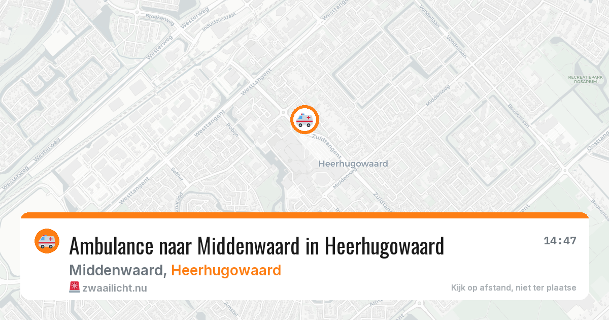Ambulance naar Middenwaard in Heerhugowaard — 23 jul 2026
