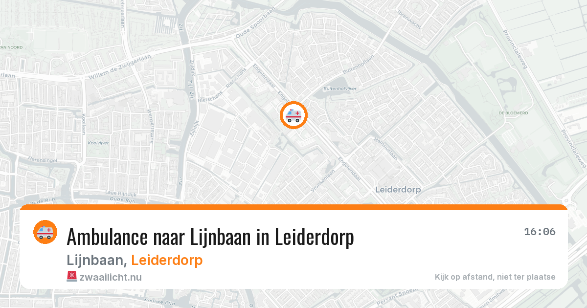 Ambulance naar Lijnbaan in Leiderdorp — 24 jul 2026