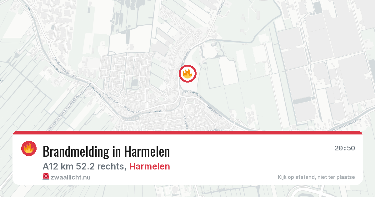 Brandmelding in Harmelen — 22 jul 2026