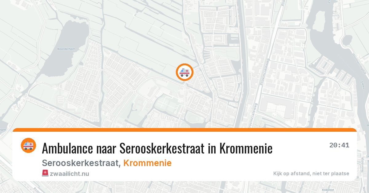 Ambulance naar Serooskerkestraat in Krommenie — 21 apr 2026