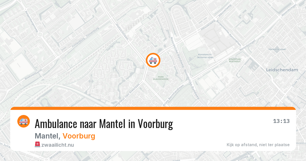 Ambulance naar Mantel in Voorburg — 28 apr 2026