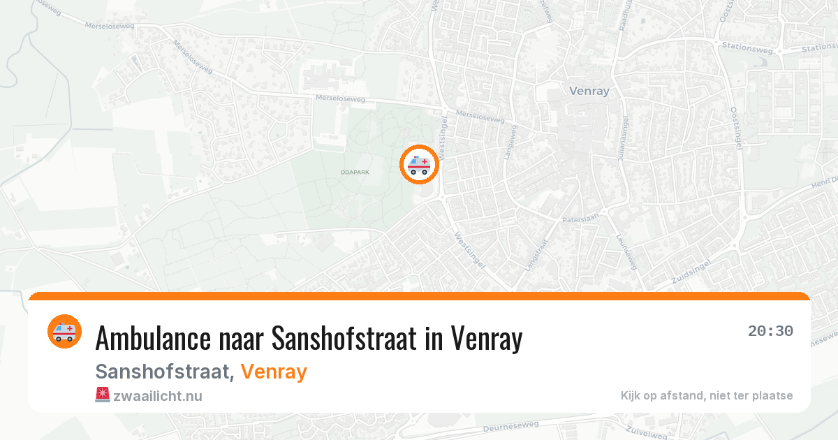 Ambulance naar Sanshofstraat in Venray — 17 jul 2026