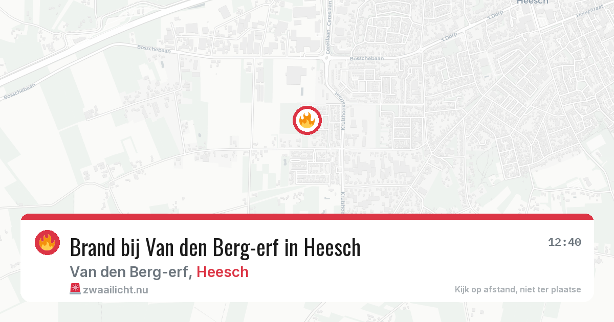 Brand bij Van den Berg-erf in Heesch — 25 jun 2026