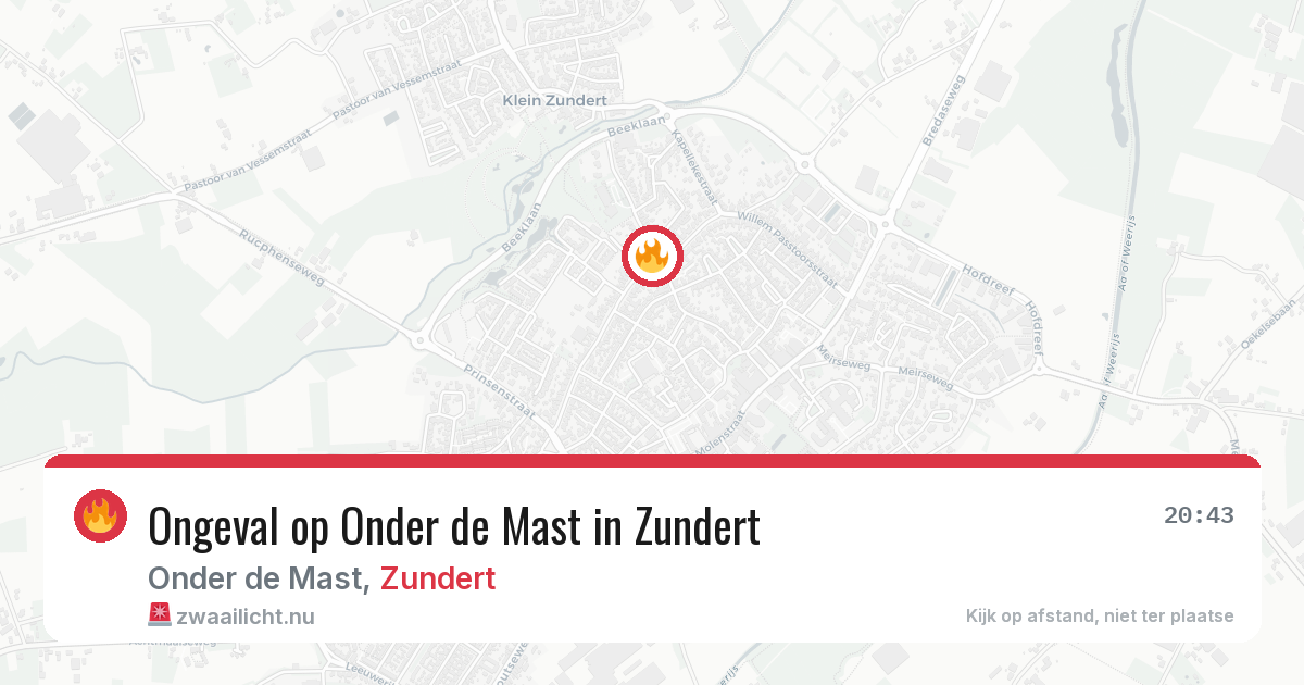 Ongeval op Onder de Mast in Zundert — 30 mei 2026