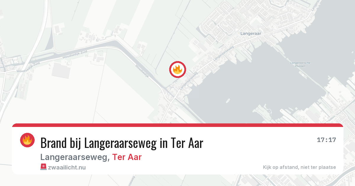 Brand bij Langeraarseweg in Ter Aar — 11 jul 2026