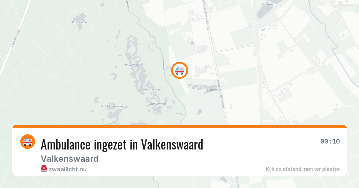 Ambulance ingezet in Valkenswaard — 15 jul 2026