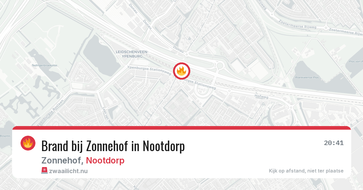Brand bij Zonnehof in Nootdorp — 23 mei 2026