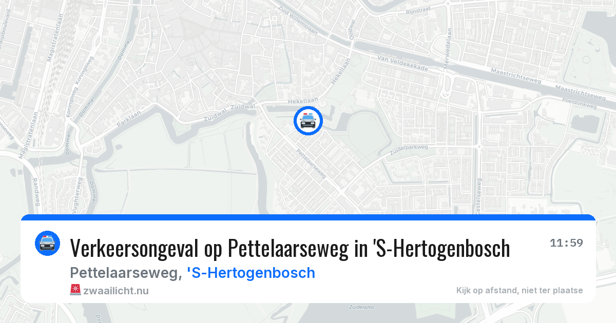 Verkeersongeval op Pettelaarseweg in 'S-Hertogenbosch — 3 feb 2026