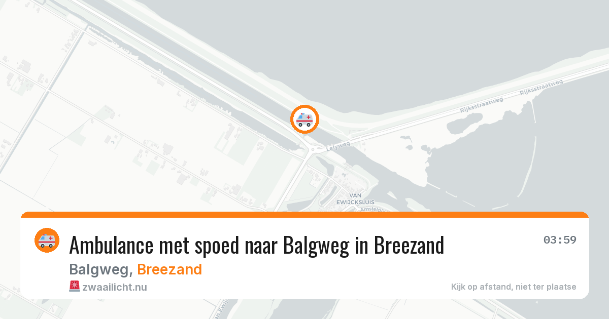 Ambulance met spoed naar Balgweg in Breezand — 24 mei 2026